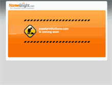 Tablet Screenshot of coastproductions.com
